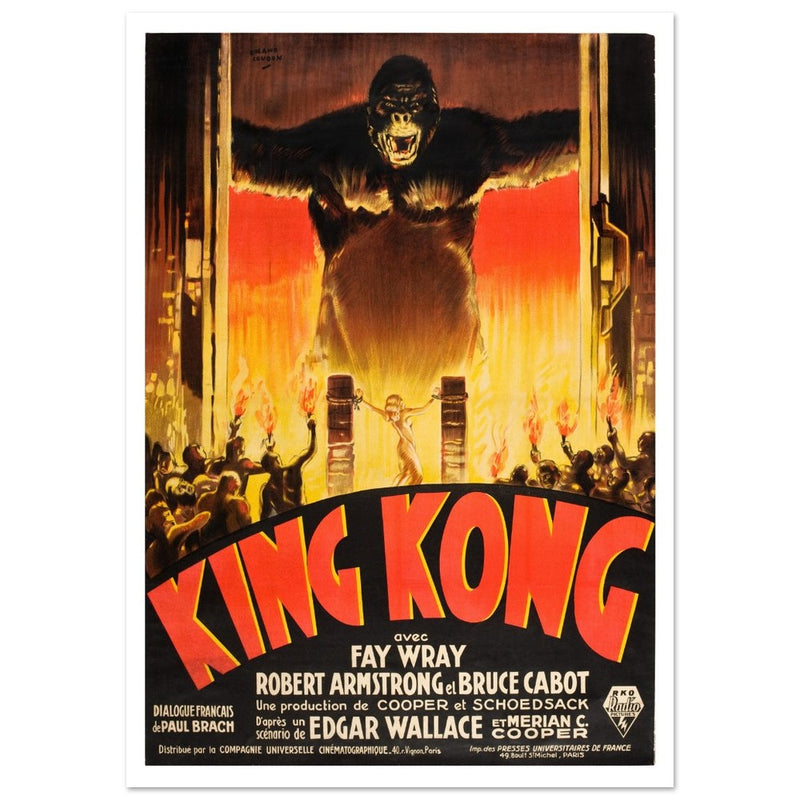 King Kong movie poster. French version.