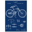 Vintage bicycle patent by Richard J Gatling 1894