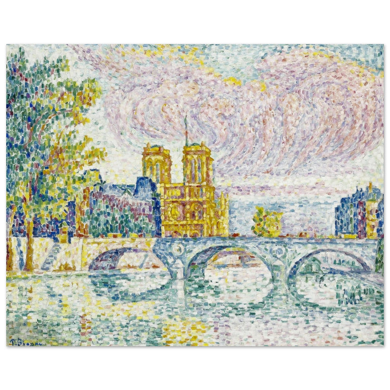 Paul Signac La Cite, Paris. The city Paris painting.