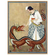 George Wolfe Plank fashion magazine cover 1923. Woman with dragon.
