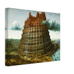 The Tower of Babel by Pieter Bruegel the Elder 1568. Old painting reproduction