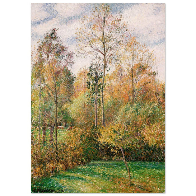 Autumn Poplars Eragny by Camille Pissarro 1894.