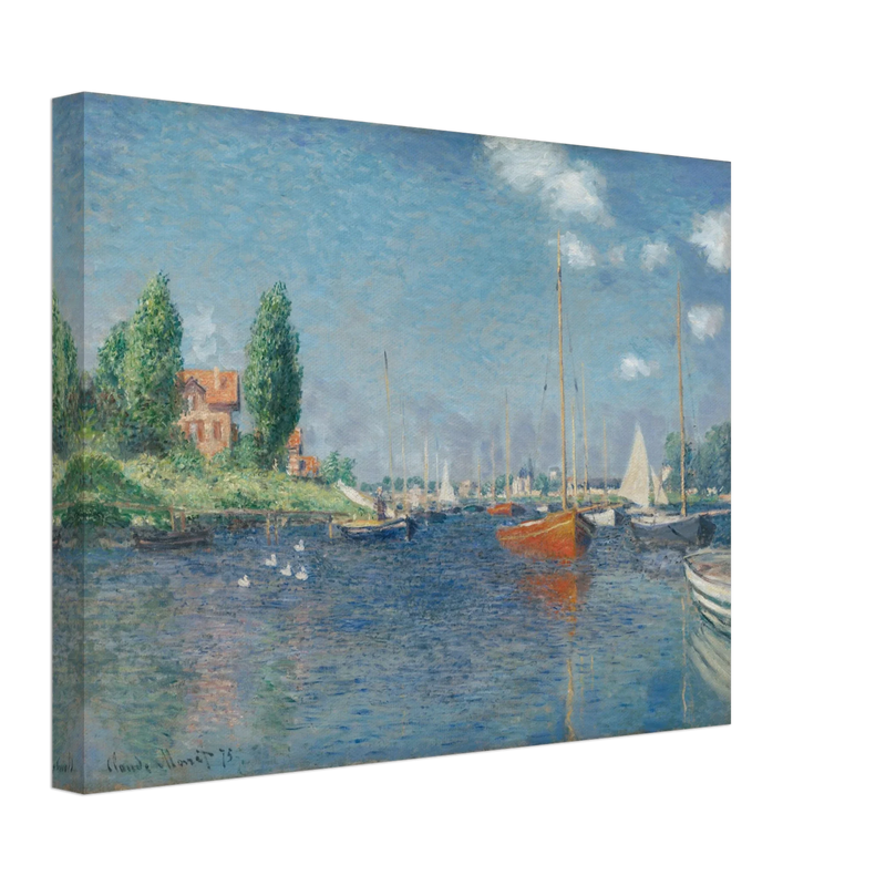 Red Boats Argenteuil by Claude Monet
