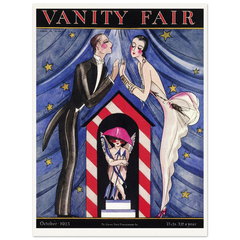Vanity Fair magazine cover  illustration 1923 by Joseph B. Platt.