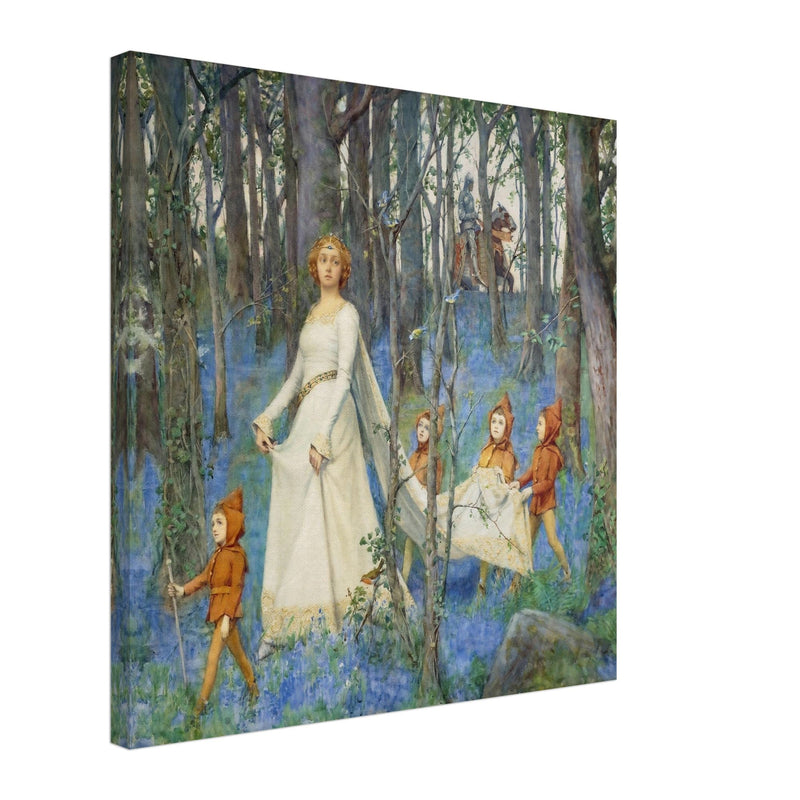 The Fairy Woods by Henry Meynell Rheam victorian painting reproduction.