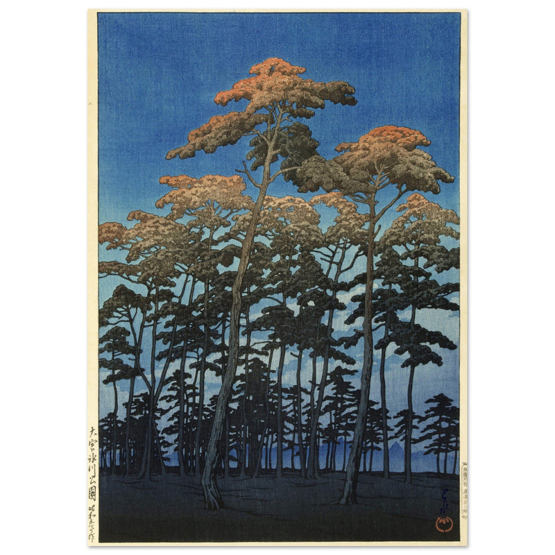 Hikawa Park in Omiya by Kawase Hasui