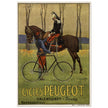 Cycles Peugot vintage advertisng poster by Ernest Vulliemin.