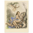 Paul Emile Becat erotic illustration Les Baiseres XI ( The Kisses ) The bite.