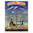 Vanity Fair magazine vintage cover by Rockwell Kent 1923. Two artists dancing at the circus.