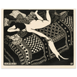 Laziness by Felix Vallotton 1896. Woman with cat.