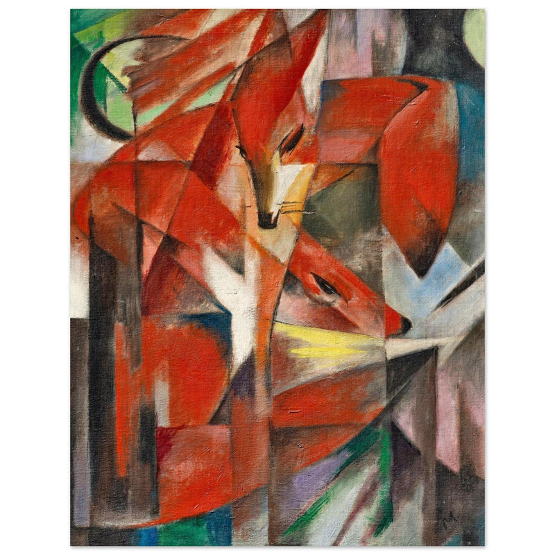 The Foxes Die Füchse painting by Franz Marc
