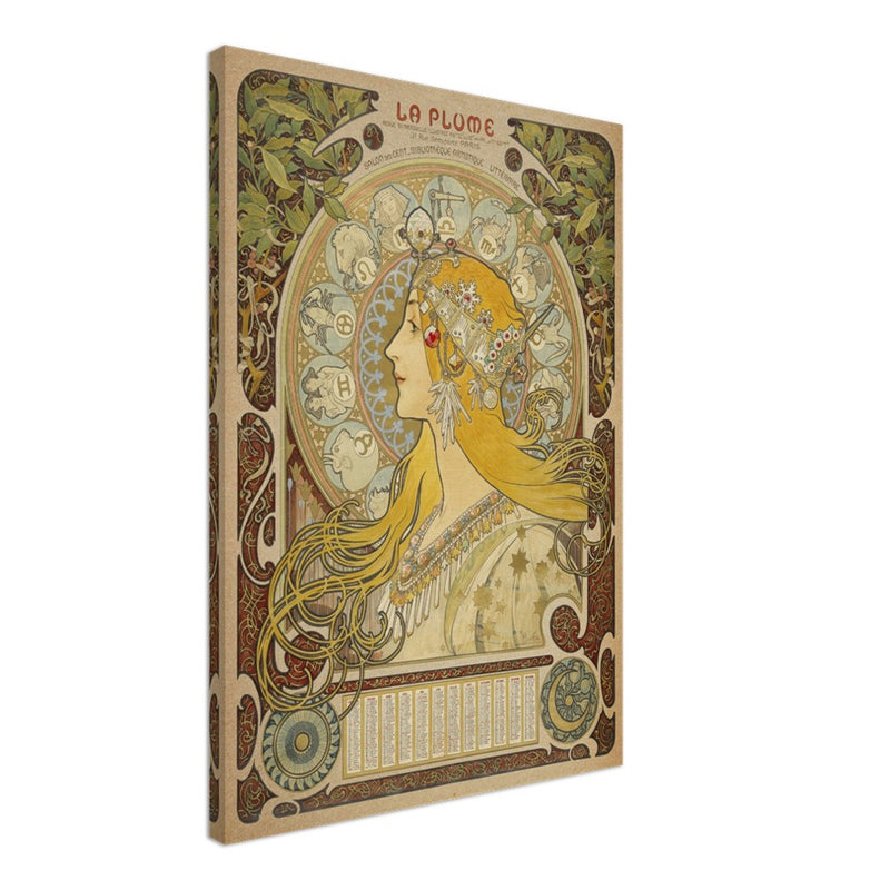 Art Nouveau Alphonse Mucha La Plume.