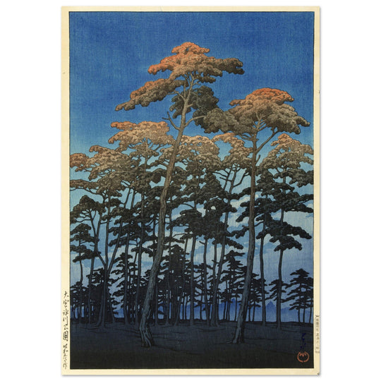 Hikawa Park in Omiya by Kawase Hasui