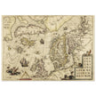 Vintage North Atlantic Map by Abraham Ortelius.