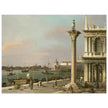Canaletto antique painting in Venice Italy. Bacino di S. Marco.