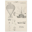 Airship patent illustration by T S C Lowe. Air Balloon