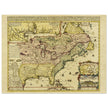 Ancient map of the french North America by Henri Chatelain.