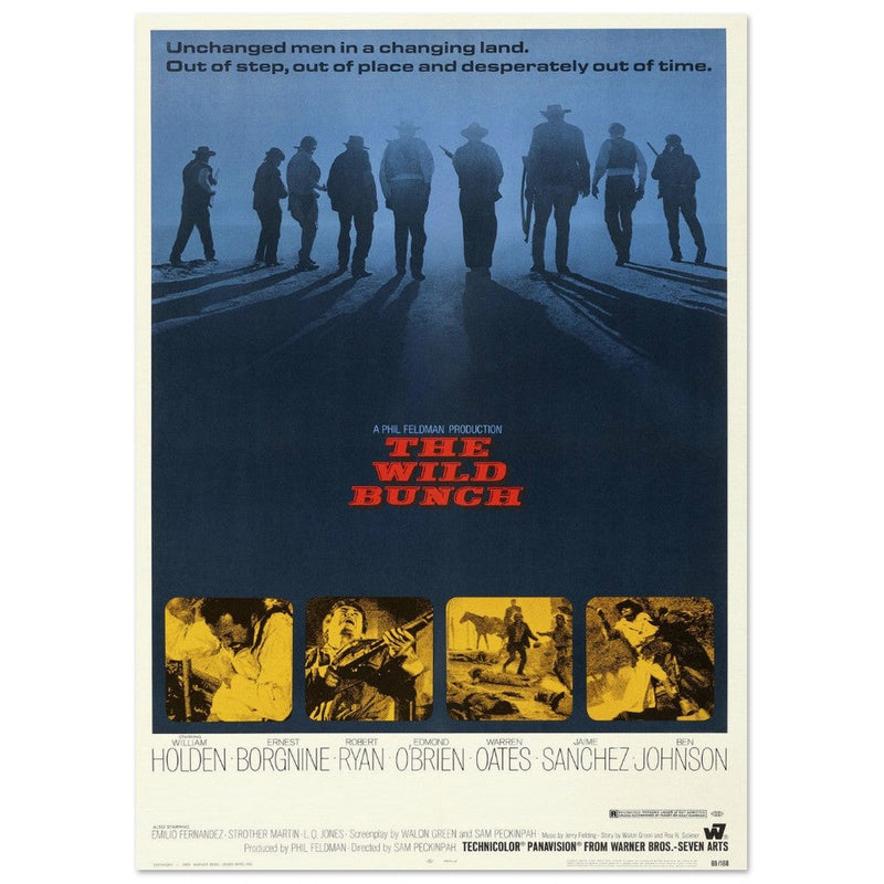The Wild Bunch by Sam Peckinpah movie poster.