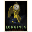 Longines pocket watch advertising vintage poster by Leonetto Cappiello.