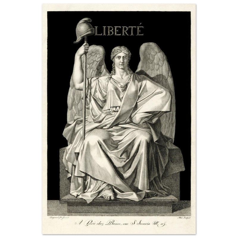 Liberté ( Liberty ) engraving , created by Louis Jean Allais (engraver, 1762–1833).