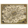 London vintage city map poster  from 1928 by Leslie Mc Donald.