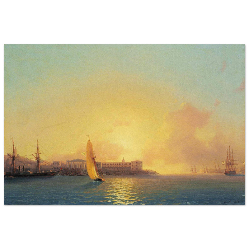 Ivan Aivazovsky  painting Grafskaya wharf, Sebastopol Crimea