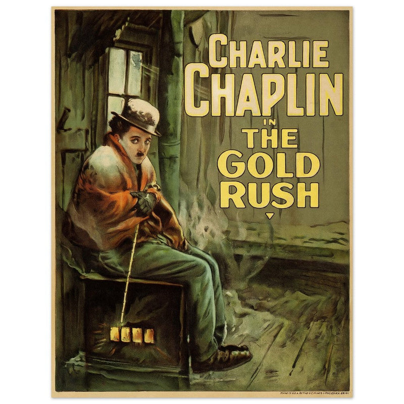 Charlie Chaplin The Gold Rush movie poster.