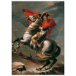 Napoleon at the Great St. Bernard painting by Jacques Louis David 1801.