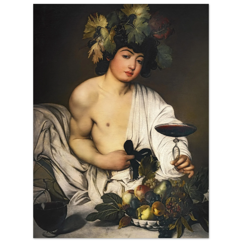 Bacchus God of wine by Michelangelo Merisi da Caravaggio