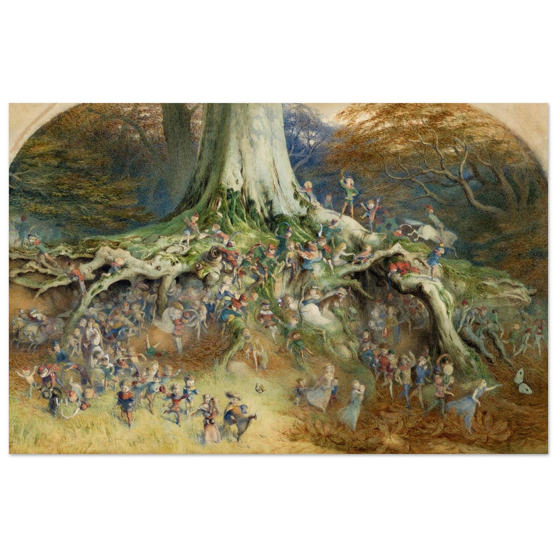 The Enchanted Tree fairy tale painting by Richard Doyle.