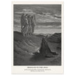 Gustave Dore The Bible engraving print . Abraham and the three Angels .