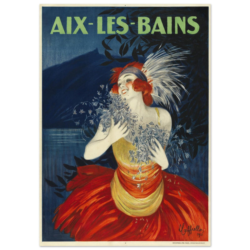 Aix Les Bains advertising vintage poster created by Leonetto Cappiello.