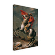 Napoleon at the Great St. Bernard painting by Jacques Louis David 1801.