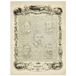 The Constitution of the United States of America vintage poster of 1865.