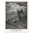 Gustave Dore The Bible engraving print . The angel appearing to Joshua .