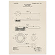 Toothbrush patent illustration by H E Sandiford.