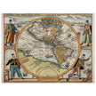 Ancient map of America XVI century by Theodor de Bry.