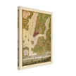 Beautiful antique old map from above of New York City 1770 by Bernad Ratzer