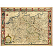 The Holy Roma Empire ancient map of Germany by John speed.