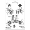 Bust reducer brassiere vintage patent by M Perillat