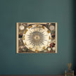 Solar system and planetarium antique map illustration. Vintage  celestial chart of the universe.