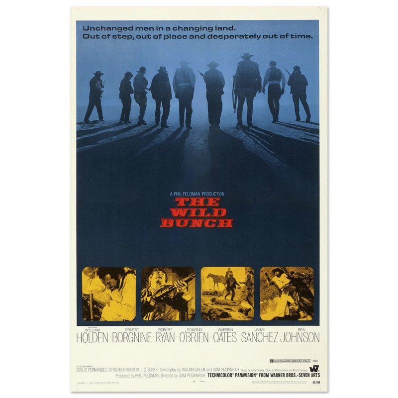 The Wild Bunch by Sam Peckinpah movie poster.