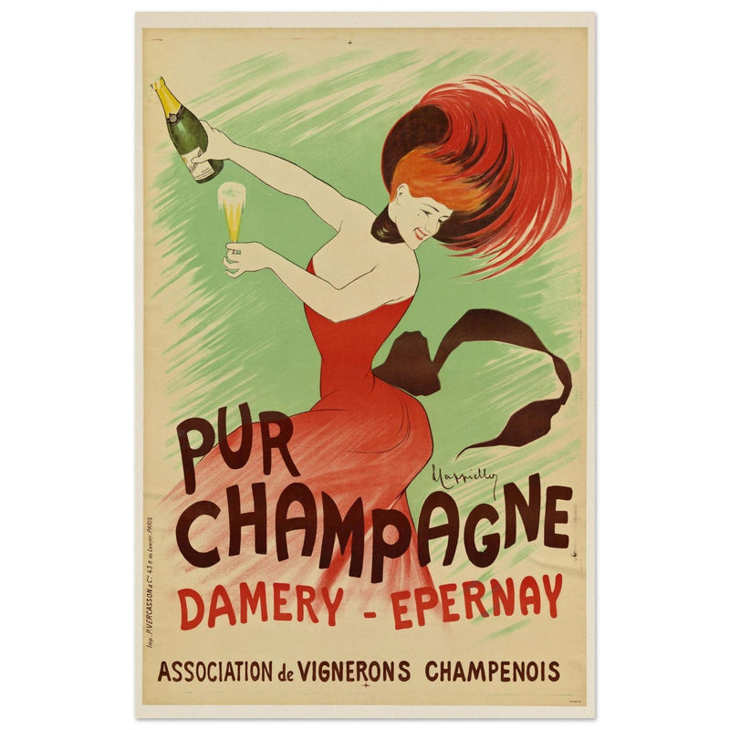 Pur Champagne Damery Epernay advertising vintage poster by Leonetto Cappiello.