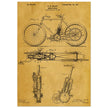 vintage motorcycle patent by G. M Holley.