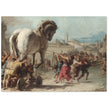 The Procession of the Trojan Horse into Troy by Giovanni Domenico Tiepolo. Greek mythology.