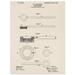 Toothbrush patent illustration by H E Sandiford.
