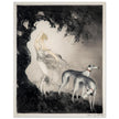 Louis Icart’s Gust of Wind (1925) Woman with her greyhound dogs.