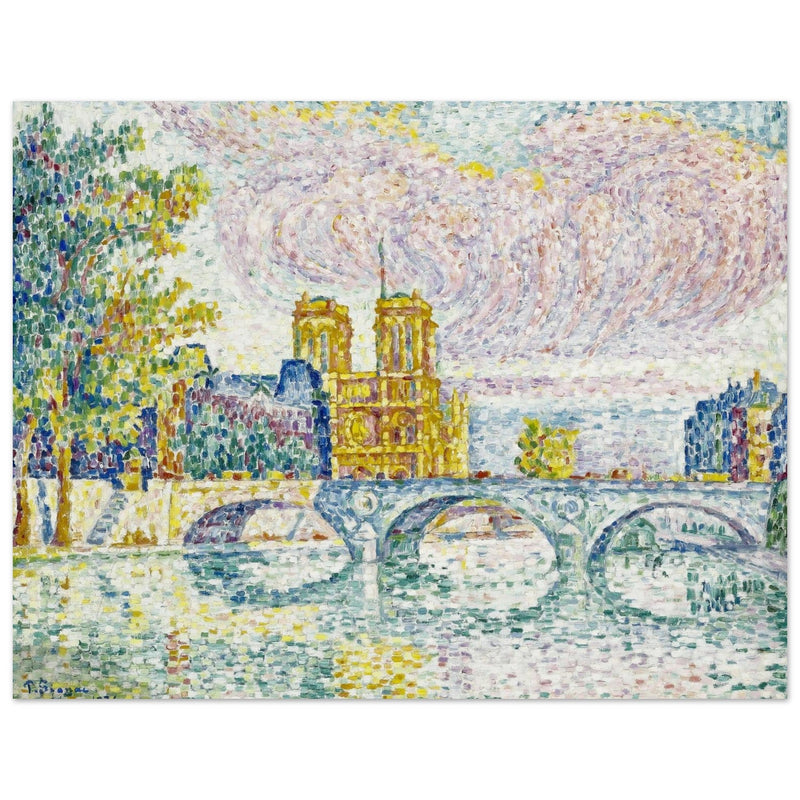 Paul Signac La Cite, Paris. The city Paris painting.
