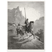 Don Quixote riding with Sancho Panza illustration by Gustave Dore.
