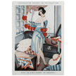 Chouquette revient de villégiature avec de l'excédent de bagages illustration created by Gerda Wegener Fantasio magazine.  print